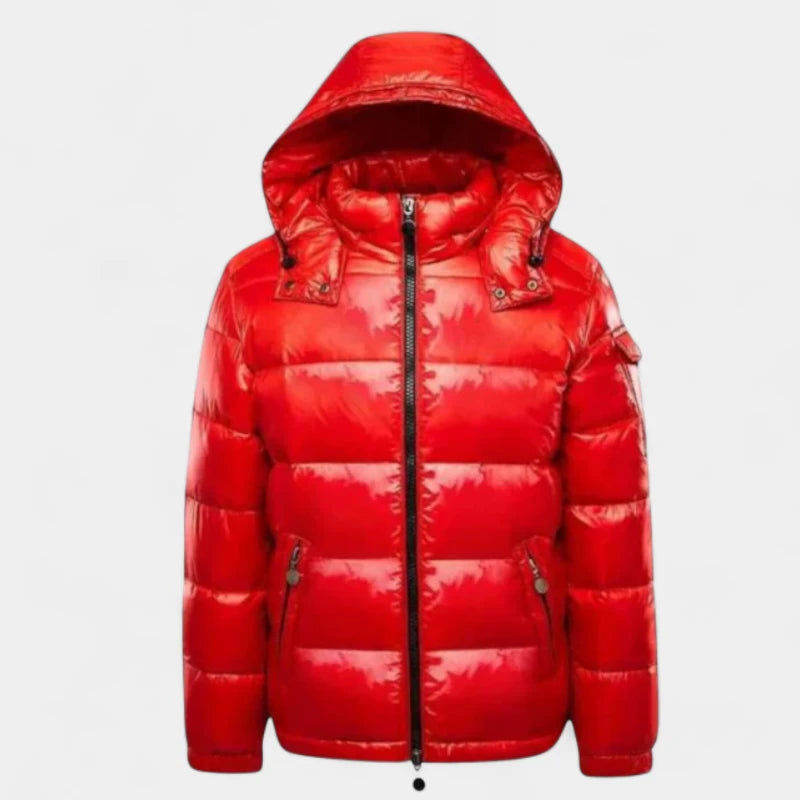 Gleame.-Jassen-Gleame Dames jas - Trendy gewatteerde puffer winterjas met capuchon