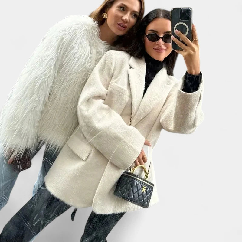 Gleame.-Jassen-Gleame Damesblazer - Elegante blazer met lange mouwen en knoopsluiting