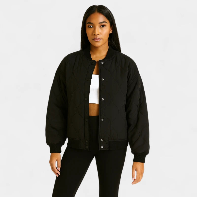 Gleame.-Jassen-Gleame Damesjas- Comfortabele oversized jas met gewatteerd design