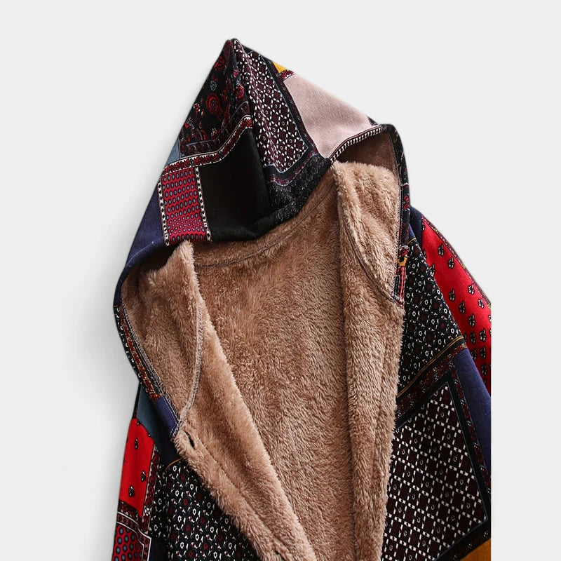 Gleame.-Jassen-Gleame Hoodie - Warme dameshoodie met capuchon en patchwork design