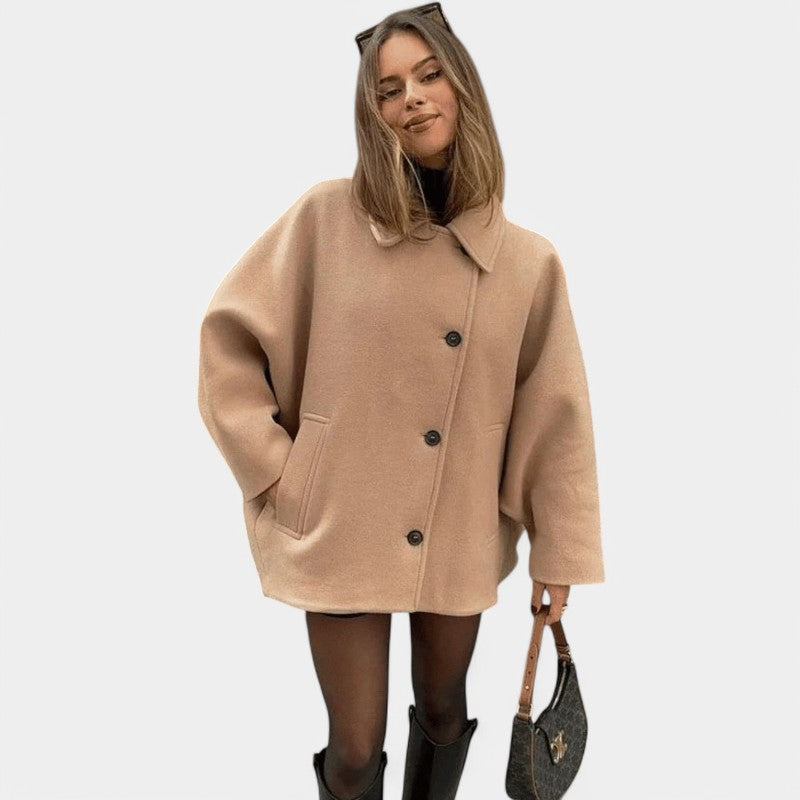 Gleame.-Jassen-Gleame Jas - Trendy oversized jas voor een stijlvolle look