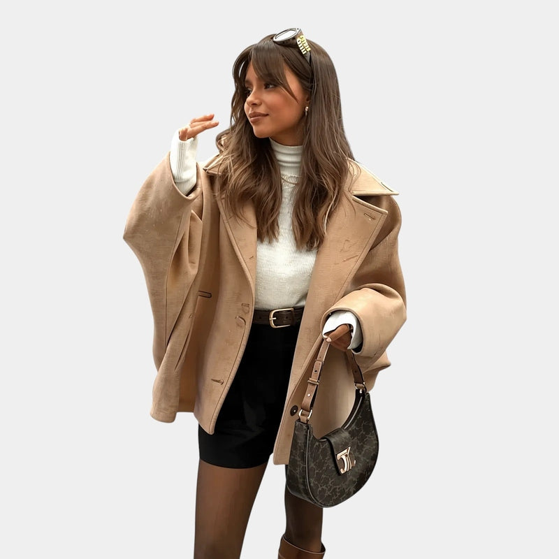 Gleame.-Jassen-Gleame Jas - Trendy oversized jas voor een stijlvolle look