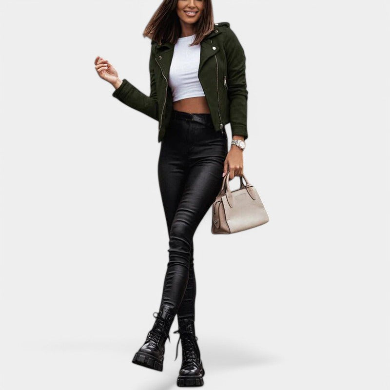 Gleame.-Jassen-Gleame Lederjacke - Elegante lederjacke voor stijlvol dagelijks gebruik