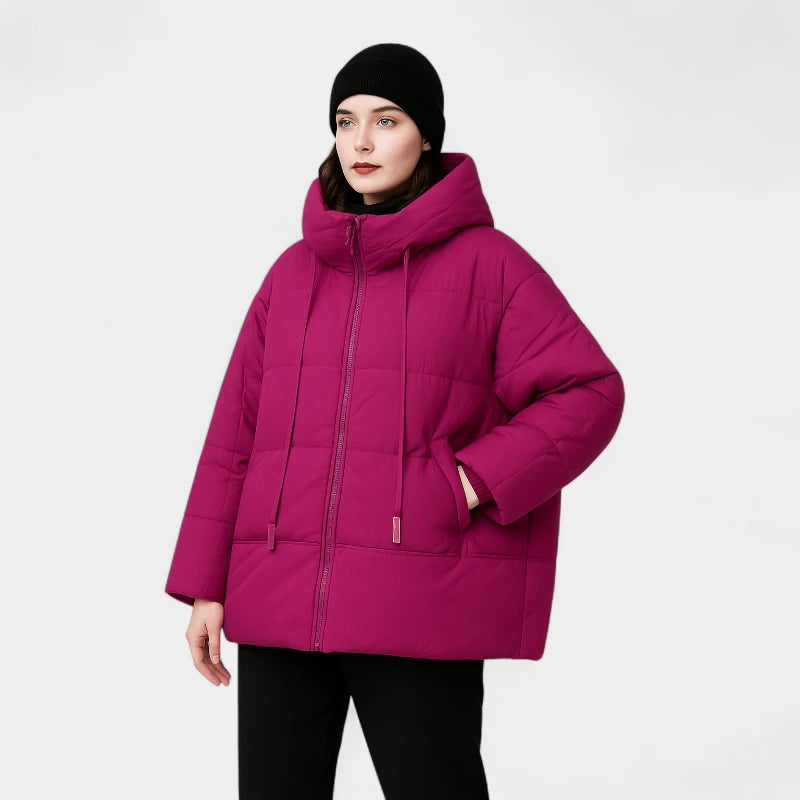 Gleame.-Jassen-Gleame Puffer jas – Oversized dames winterjas met capuchon en donsvulling
