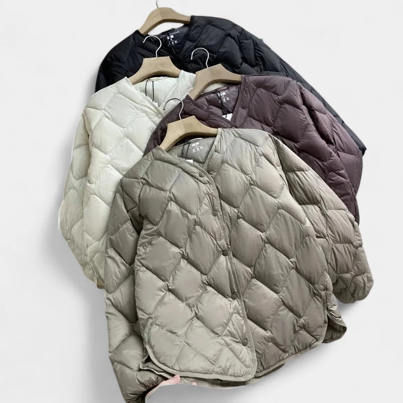 Gleame.-Jassen-Gleame Pufferjas – Ultralichte damesjas met dons en losse pasvorm