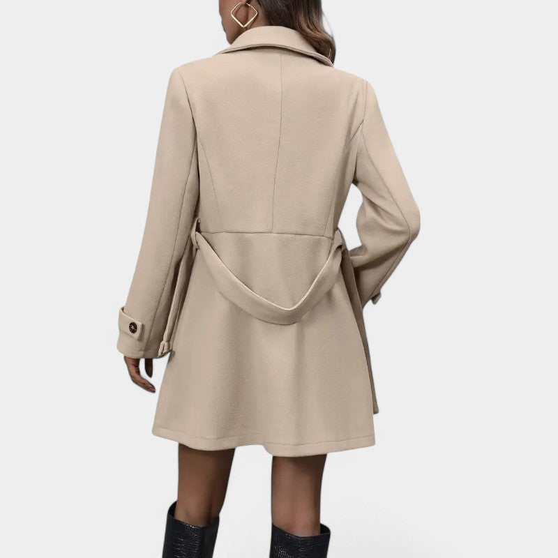 Gleame.-Jassen-Gleame Trenchcoat - Elegante dubbele rij trenchcoat met ceintuur