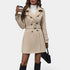 Gleame.-Jassen-Gleame Trenchcoat - Elegante dubbele rij trenchcoat met ceintuur