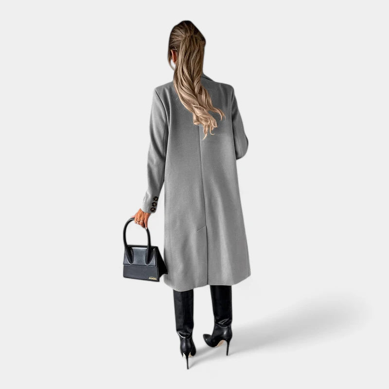 Gleame.-Jassen-Gleame Winterjas – Elegante dames mantel met dubbele rij knopen