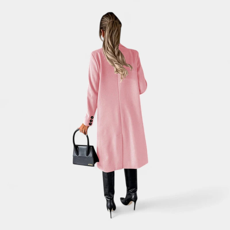 Gleame.-Jassen-Gleame Winterjas – Elegante dames mantel met dubbele rij knopen