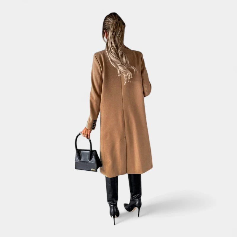 Gleame.-Jassen-Gleame Winterjas – Elegante dames mantel met dubbele rij knopen
