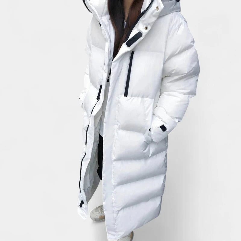 Gleame.-Jassen-Gleame Winterjas - Lange waterdichte dames jas met capuchon