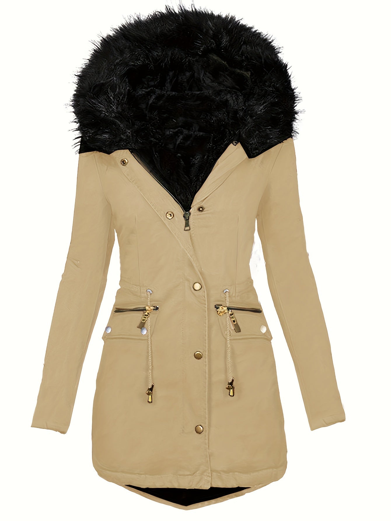 Gleame.-Jassen-Gleame jas - Dames jas met lange mouwen en warme voering