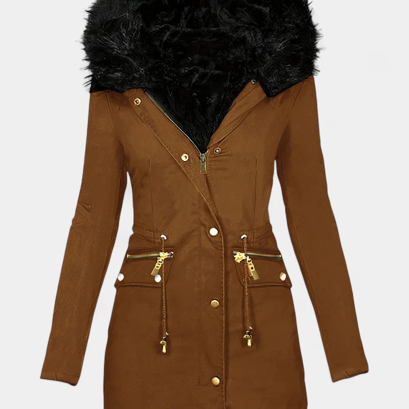 Gleame.-Jassen-Gleame jas - Dames jas met lange mouwen en warme voering