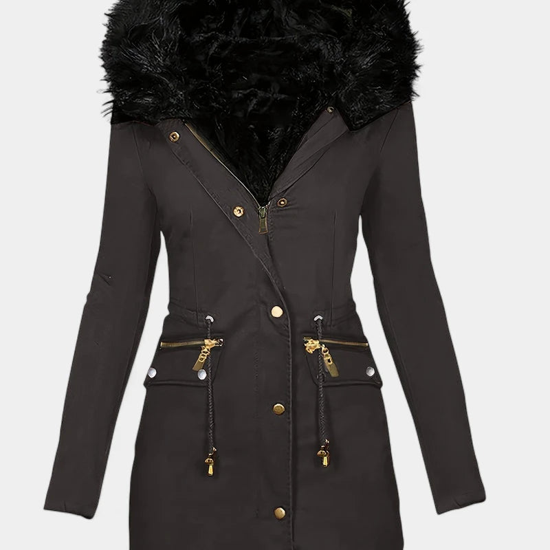 Gleame.-Jassen-Gleame jas - Dames jas met lange mouwen en warme voering