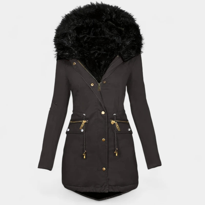 Gleame.-Jassen-Gleame jas - Dames jas met lange mouwen en warme voering