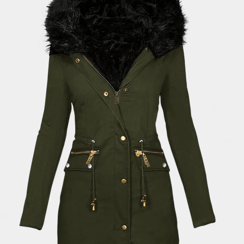 Gleame.-Jassen-Gleame jas - Dames jas met lange mouwen en warme voering