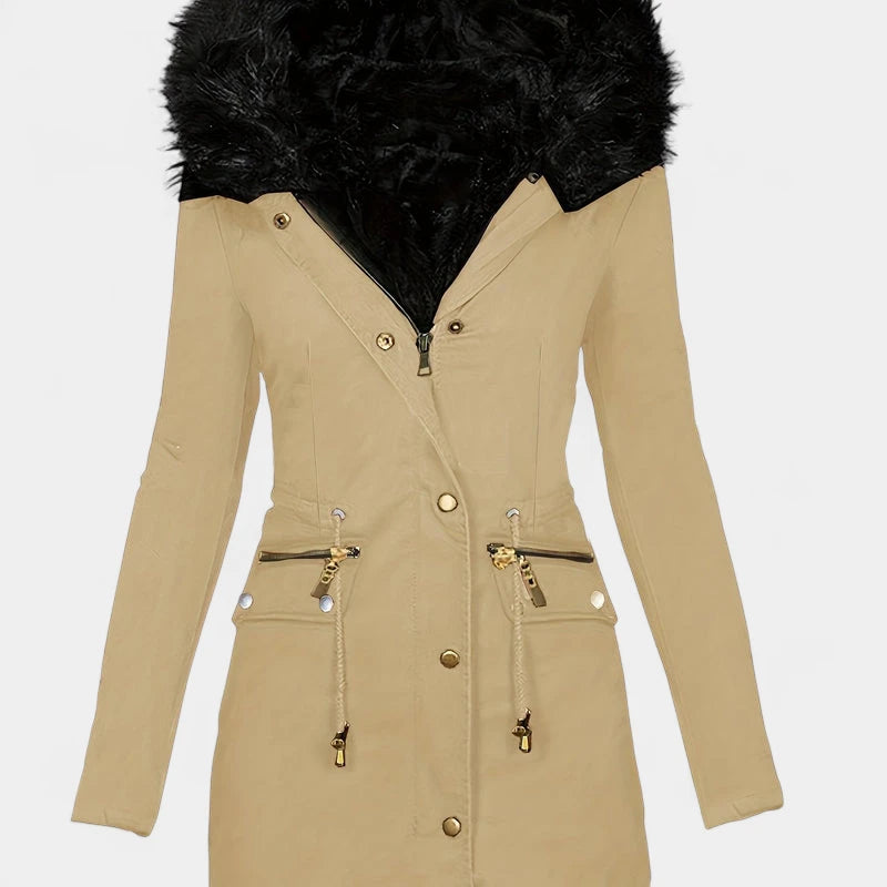 Gleame.-Jassen-Gleame jas - Dames jas met lange mouwen en warme voering