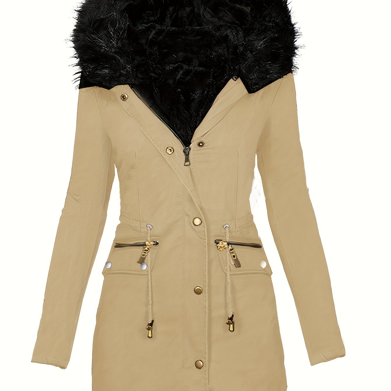 Gleame.-Jassen-Gleame jas - Dames jas met lange mouwen en warme voering