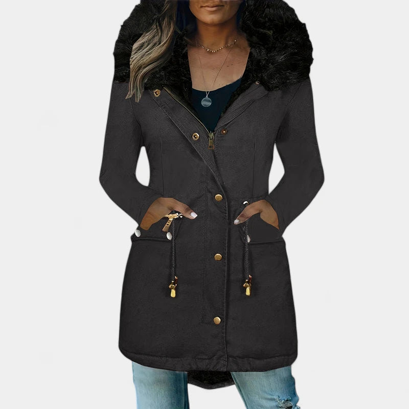 Gleame.-Jassen-Gleame jas - Dames jas met lange mouwen en warme voering