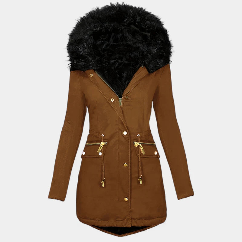 Gleame.-Jassen-Gleame jas - Dames jas met lange mouwen en warme voering