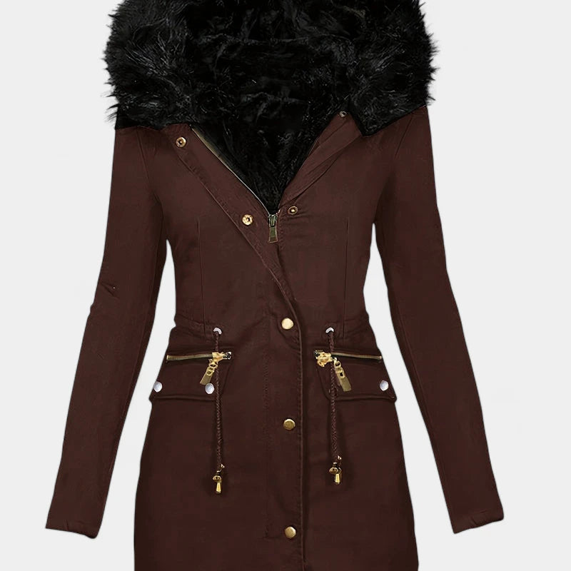 Gleame.-Jassen-Gleame jas - Dames jas met lange mouwen en warme voering