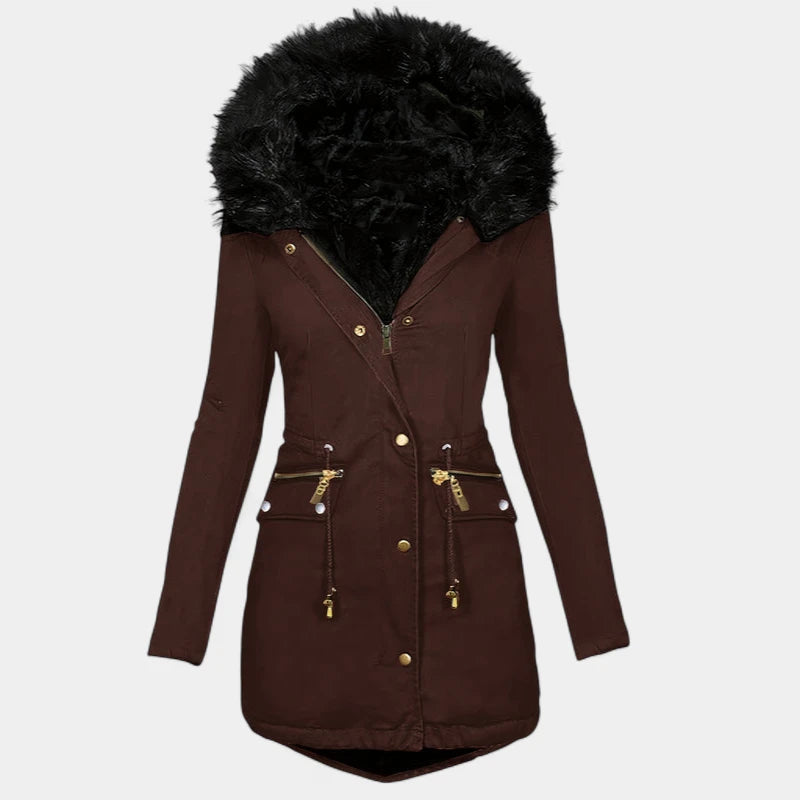 Gleame.-Jassen-Gleame jas - Dames jas met lange mouwen en warme voering