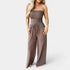Gleame.-Jurken & Jumpsuits-Gleame Jumpsuit - Strapless casual lange jumpsuit voor dames