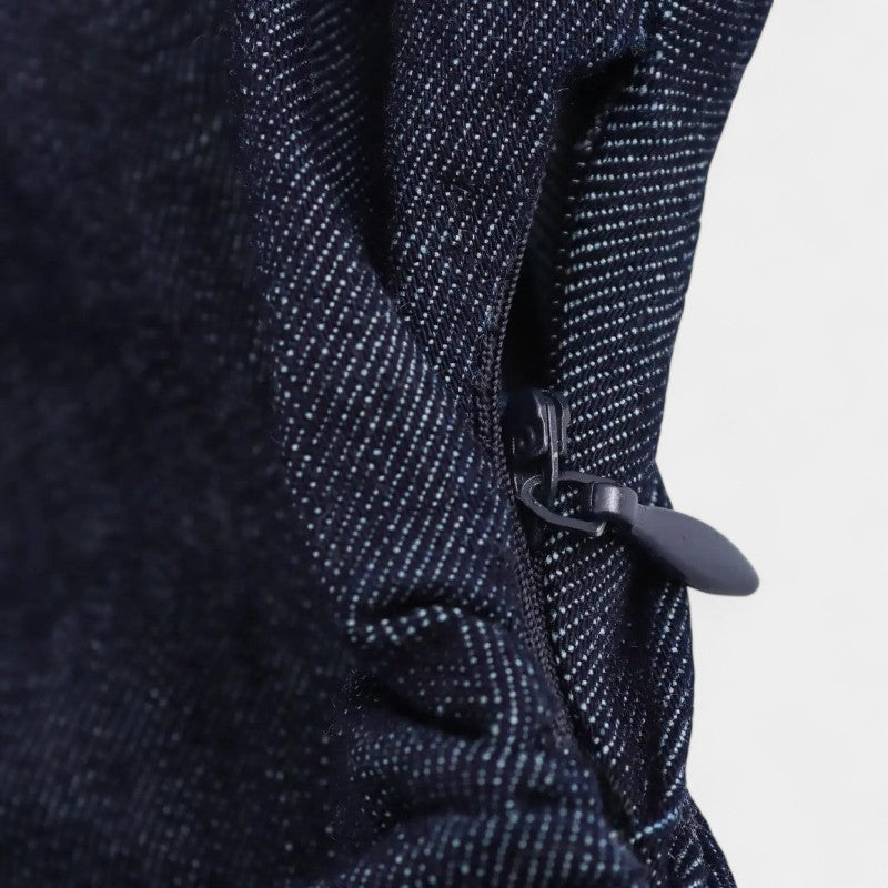 Gleame.-Jurken & Jumpsuits-Gleame Jurk - Casual denim jurk met korte mouwen