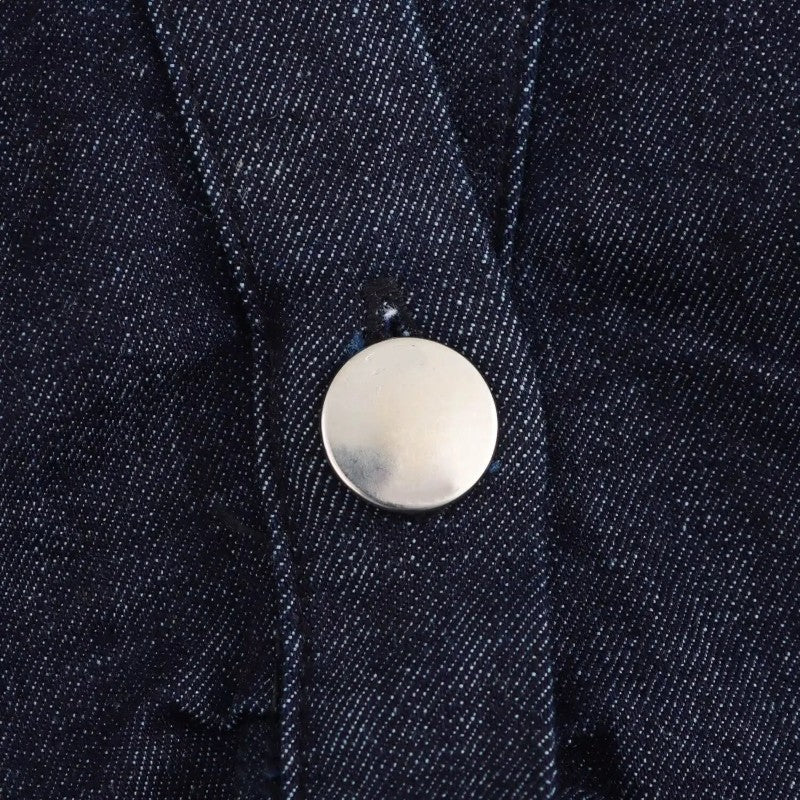 Gleame.-Jurken & Jumpsuits-Gleame Jurk - Casual denim jurk met korte mouwen
