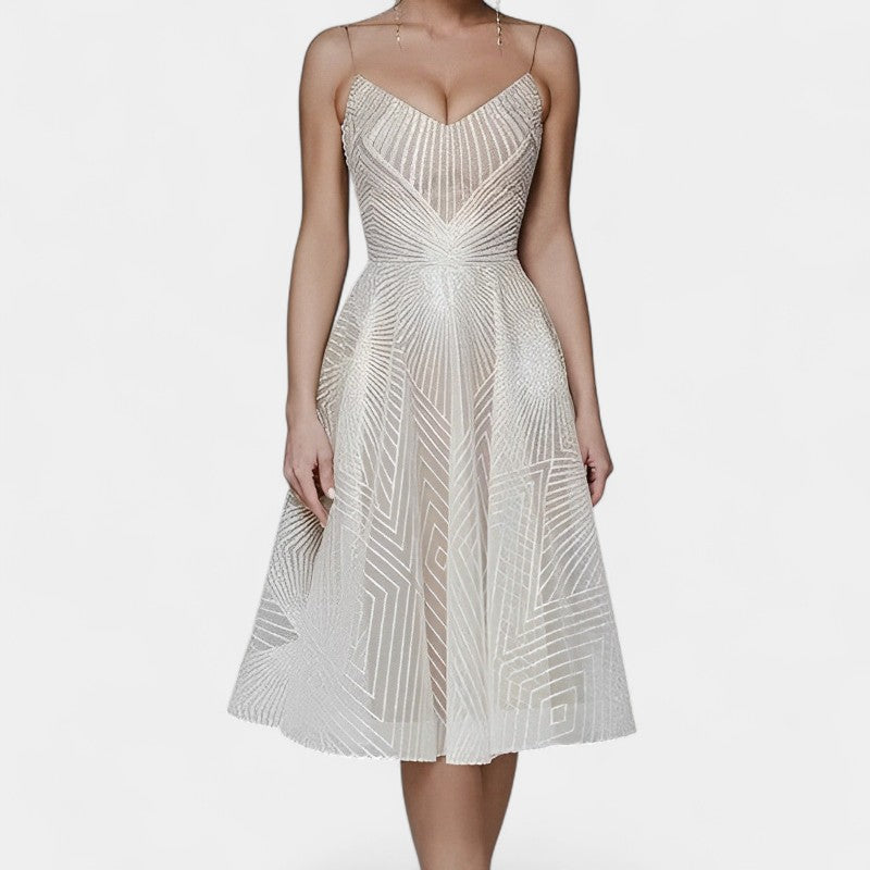 Gleame.-Jurken & Jumpsuits-Gleame Jurk - Dames mouwloze lange feestjurk in diverse kleuren