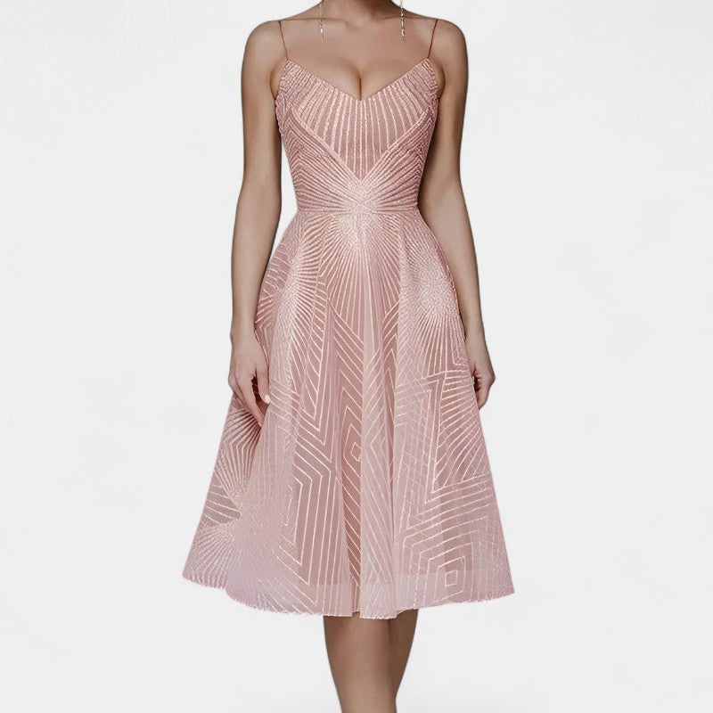 Gleame.-Jurken & Jumpsuits-Gleame Jurk - Dames mouwloze lange feestjurk in diverse kleuren