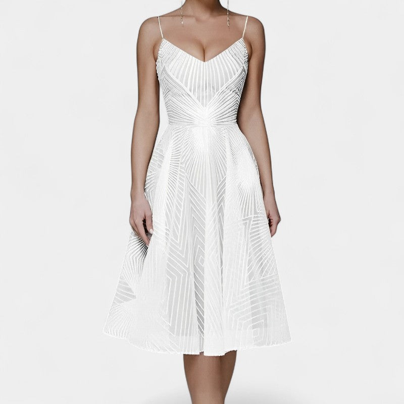 Gleame.-Jurken & Jumpsuits-Gleame Jurk - Dames mouwloze lange feestjurk in diverse kleuren