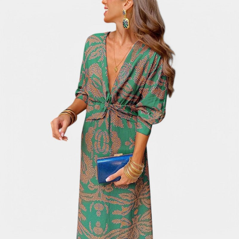 Gleame.-Jurken & Jumpsuits-Gleame Jurk - Elegante jurk van duurzame, ademende stof