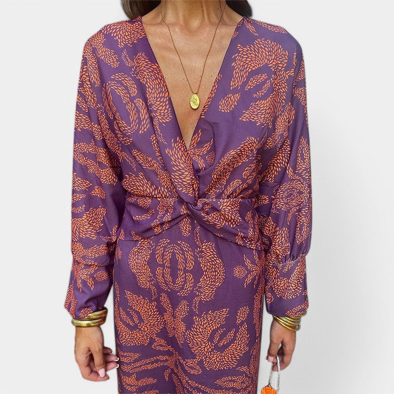 Gleame.-Jurken & Jumpsuits-Gleame Jurk - Elegante jurk van duurzame, ademende stof