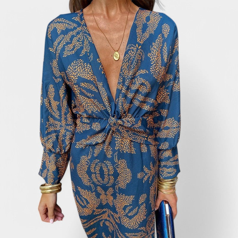 Gleame.-Jurken & Jumpsuits-Gleame Jurk - Elegante jurk van duurzame, ademende stof