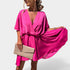 Gleame.-Jurken & Jumpsuits-Gleame Jurk - Stijlvolle soepelvallende jurk met V-hals