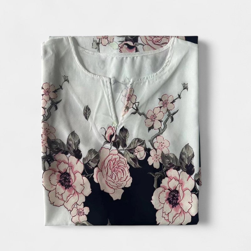 Gleame.-Jurken & Jumpsuits-Gleame Jurk - V-hals mouwloze casual jurk voor dames