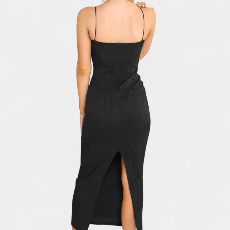 Gleame.-Jurken & Jumpsuits-Gleame Jurk - Vrouwelijke mouwloze slanke lange jurk