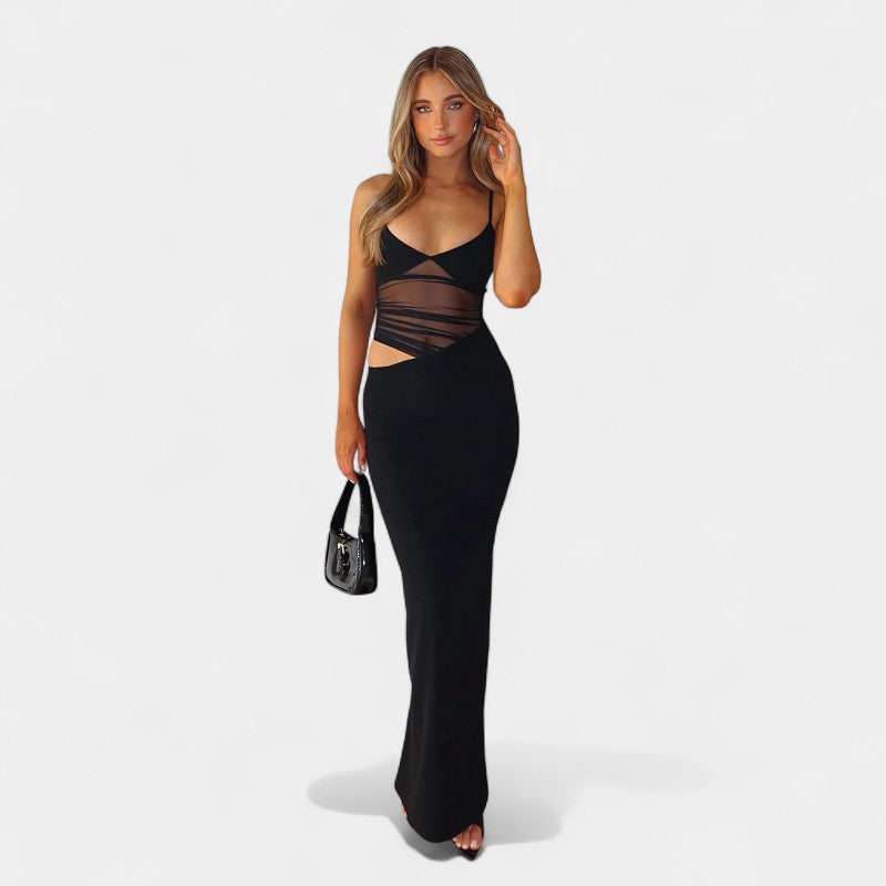 Gleame.-Jurken & Jumpsuits-Gleame Jurk - Vrouwen mouwloze elegante bodycon