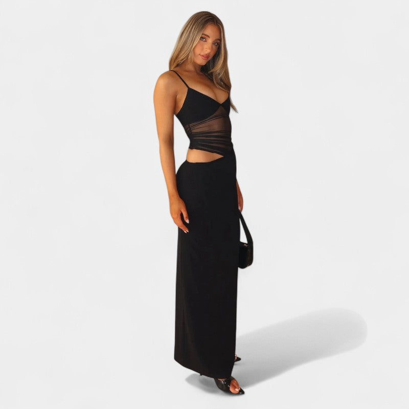 Gleame.-Jurken & Jumpsuits-Gleame Jurk - Vrouwen mouwloze elegante bodycon