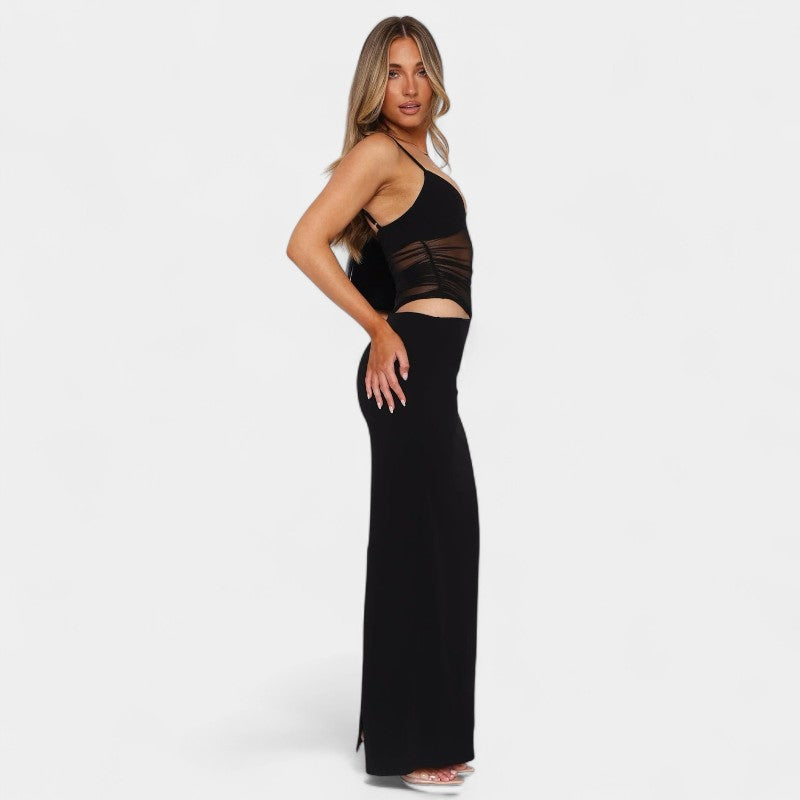 Gleame.-Jurken & Jumpsuits-Gleame Jurk - Vrouwen mouwloze elegante bodycon