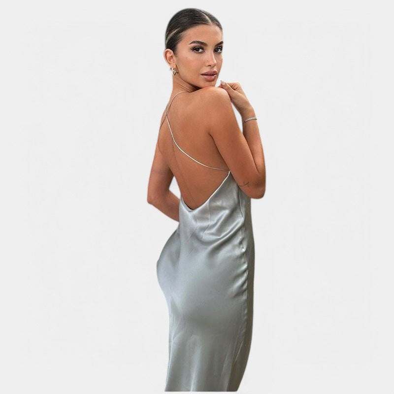Gleame.-Jurken & Jumpsuits-Gleame Maxi jurk - Sleevless elegante maxi jurk voor feesten