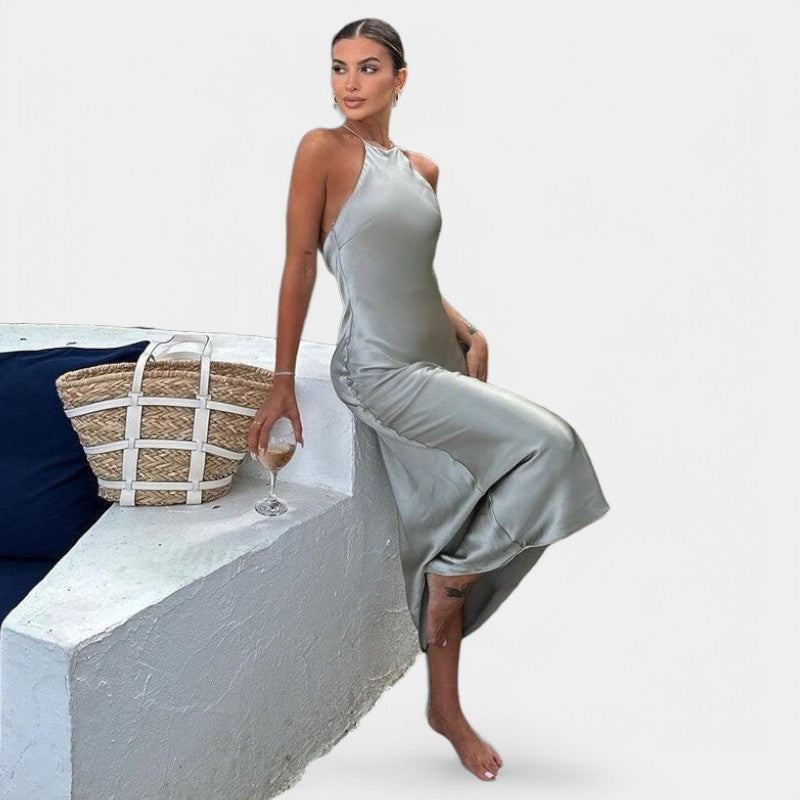 Gleame.-Jurken & Jumpsuits-Gleame Maxi jurk - Sleevless elegante maxi jurk voor feesten
