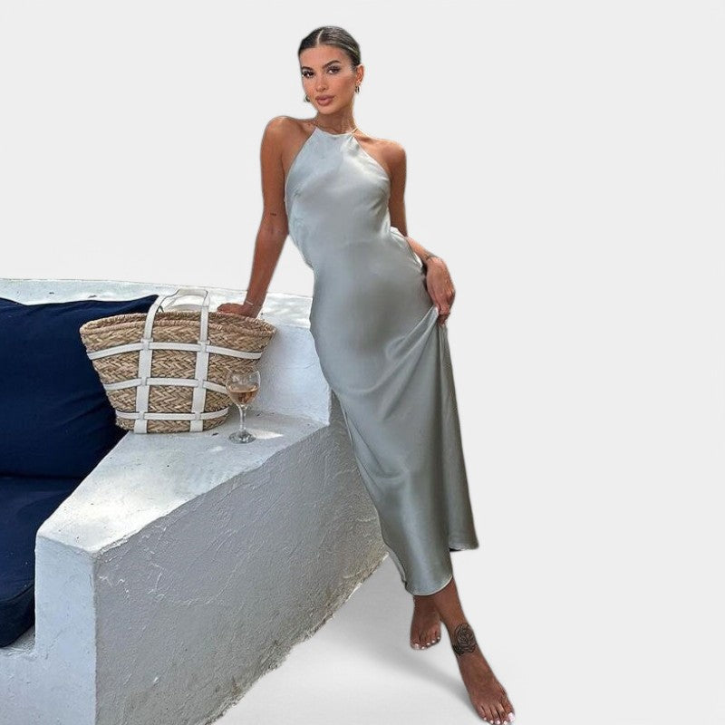 Gleame.-Jurken & Jumpsuits-Gleame Maxi jurk - Sleevless elegante maxi jurk voor feesten