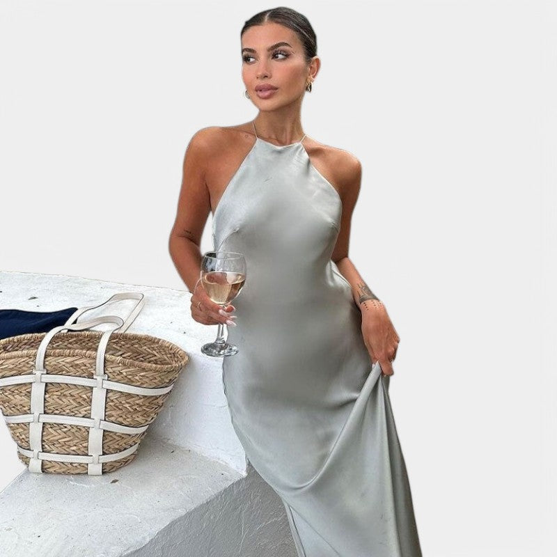 Gleame.-Jurken & Jumpsuits-Gleame Maxi jurk - Sleevless elegante maxi jurk voor feesten