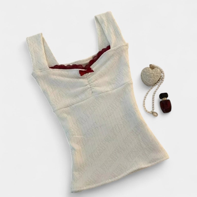 Gleame.-Jurken & Jumpsuits-Gleame Top - Dames korte mouw casual slim kleding