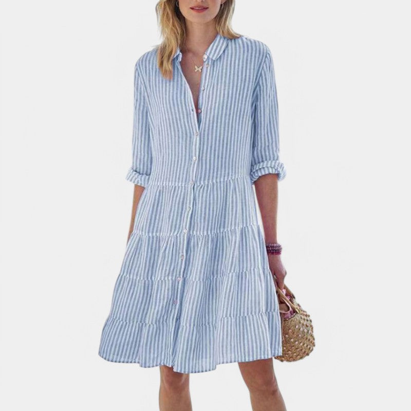 Gleame.-Jurken & Jumpsuits-Gleame Zomerjurk - Lichtgewicht casual mouwloze outfit