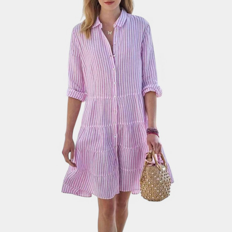 Gleame.-Jurken & Jumpsuits-Gleame Zomerjurk - Lichtgewicht casual mouwloze outfit