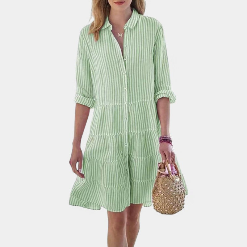 Gleame.-Jurken & Jumpsuits-Gleame Zomerjurk - Lichtgewicht casual mouwloze outfit