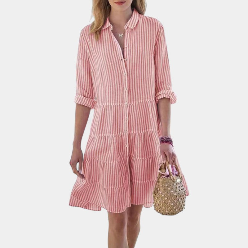 Gleame.-Jurken & Jumpsuits-Gleame Zomerjurk - Lichtgewicht casual mouwloze outfit
